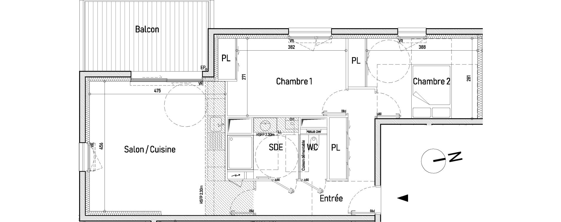 Appartement T3 de 62,45 m2 &agrave; Saint-Nazaire Le clos d ust