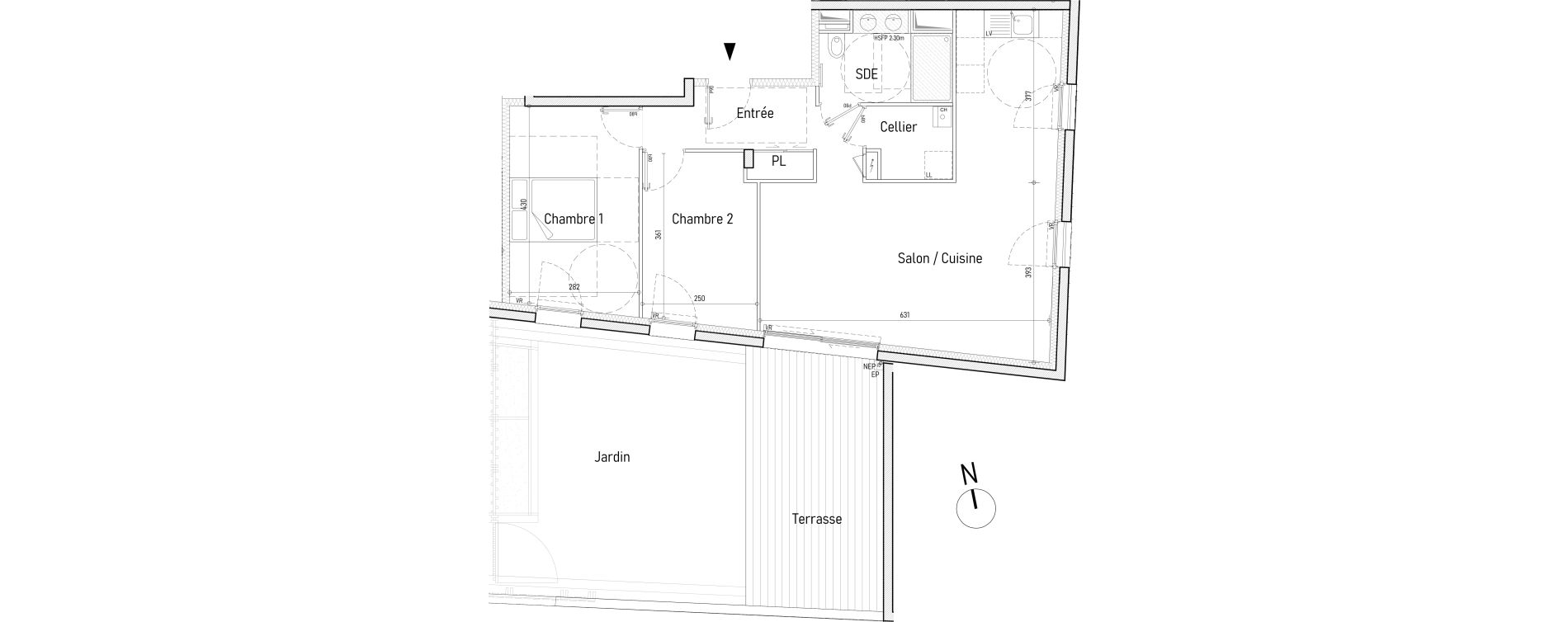 Appartement T3 de 68,25 m2 &agrave; Saint-Nazaire Le clos d ust