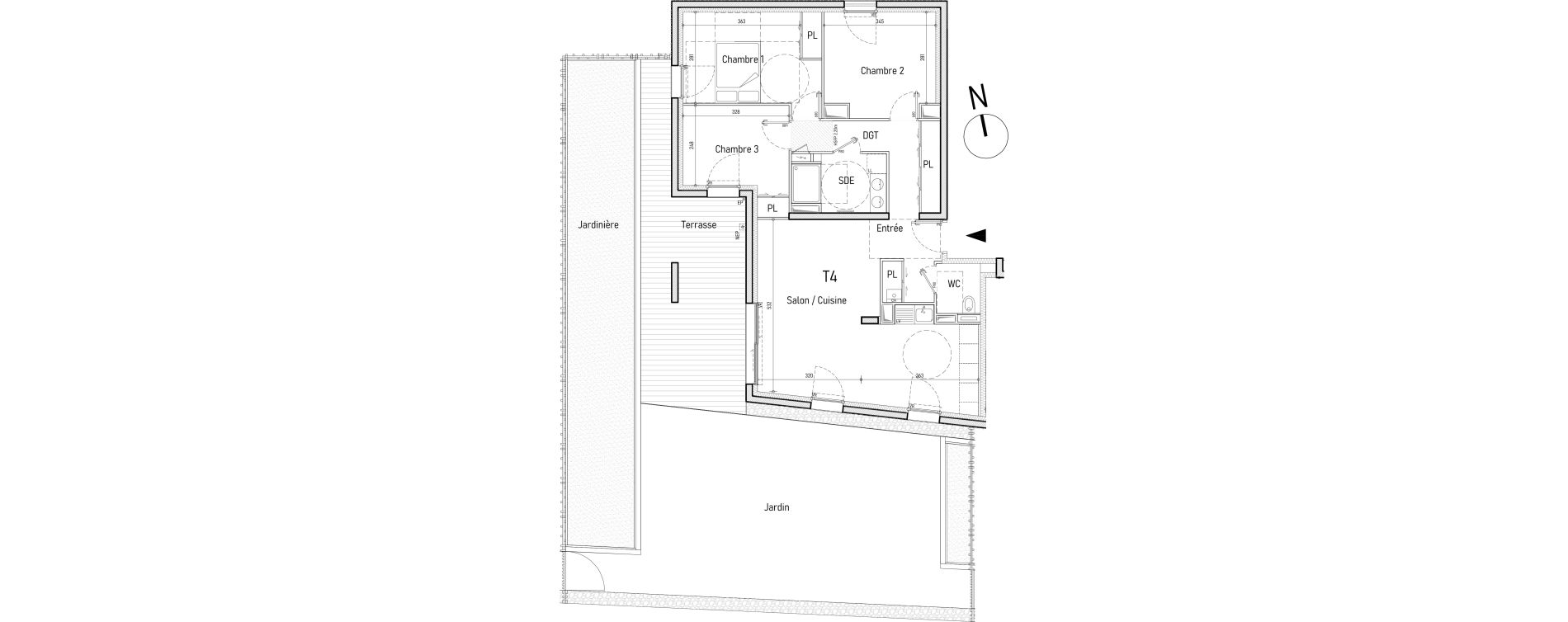 Appartement T4 de 80,20 m2 &agrave; Saint-Nazaire Le clos d ust
