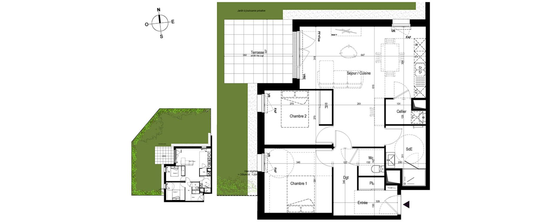 Appartement T3 de 67,87 m2 &agrave; Saint-Nazaire Le petit caporal
