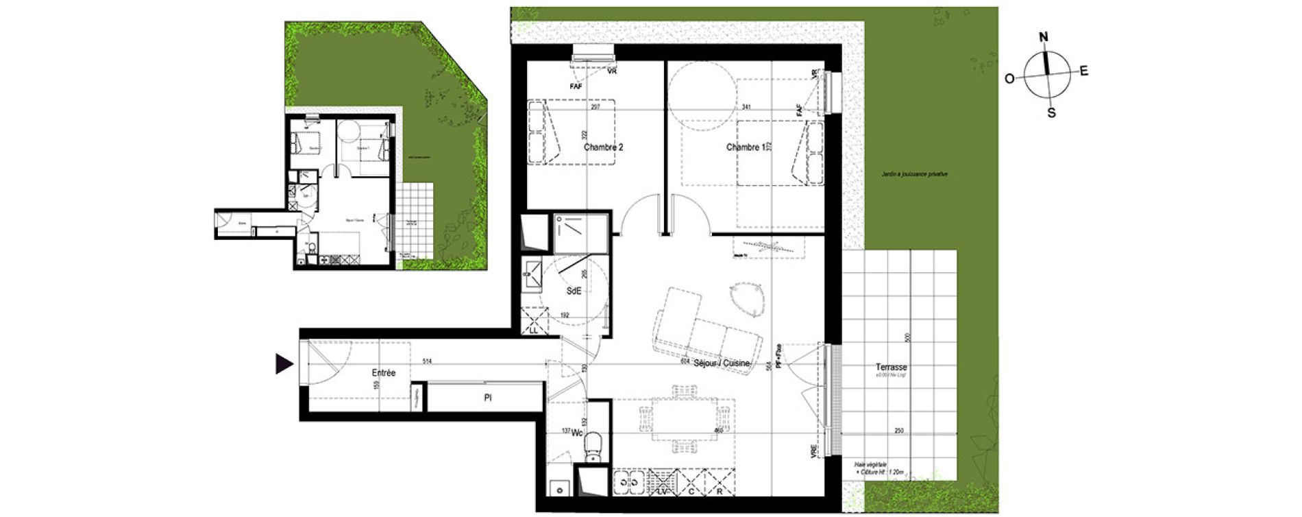 Appartement T3 de 65,21 m2 &agrave; Saint-Nazaire Le petit caporal