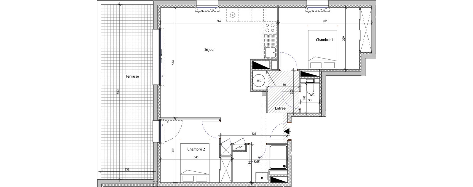 Appartement T3 de 63,75 m2 &agrave; Saint-Nazaire Saint marc sur mer