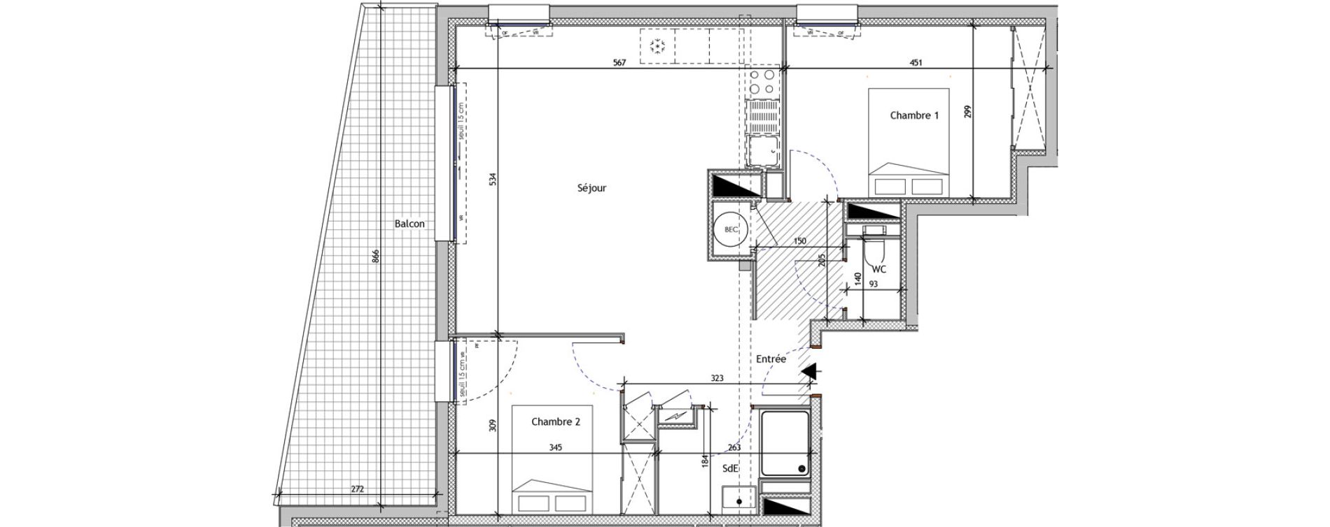 Appartement T3 de 63,75 m2 &agrave; Saint-Nazaire Saint marc sur mer