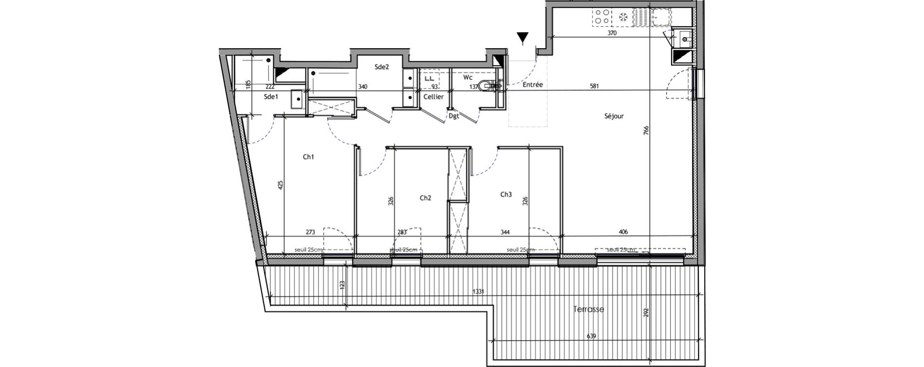 Appartement T4 de 85,65 m2 &agrave; Saint-Nazaire Saint marc sur mer