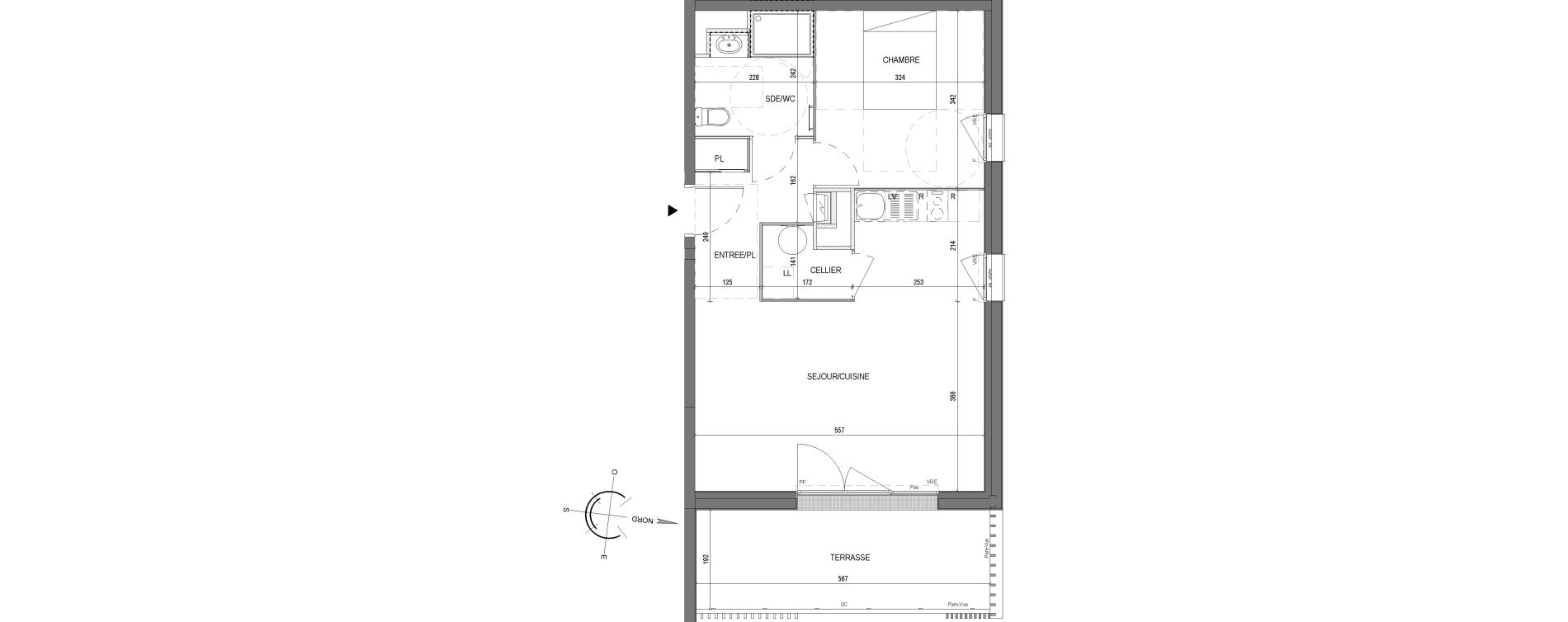 Appartement T2 de 49,40 m2 &agrave; Saint-Philbert-De-Grand-Lieu Centre
