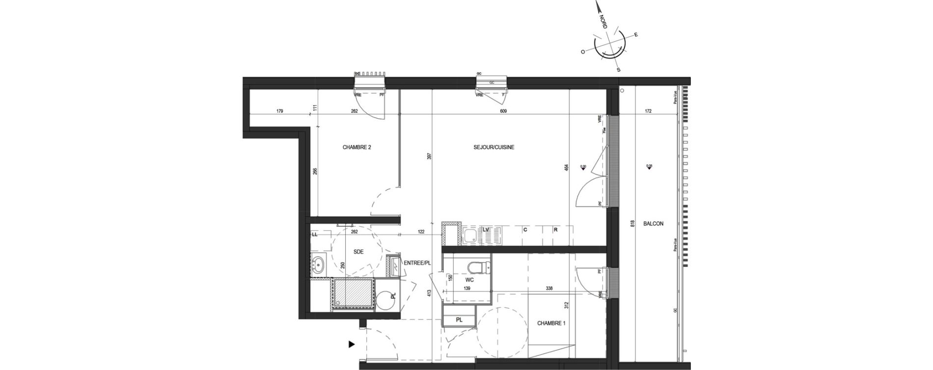 Appartement T3 de 66,00 m2 &agrave; Saint-Philbert-De-Grand-Lieu Centre