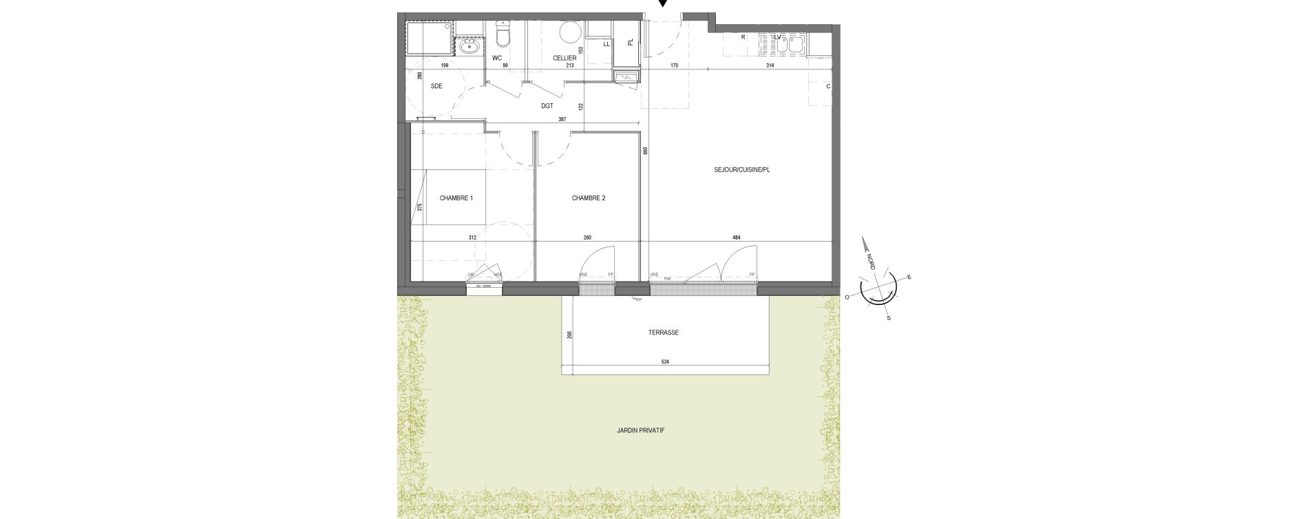 Appartement T3 de 67,25 m2 &agrave; Saint-Philbert-De-Grand-Lieu Centre