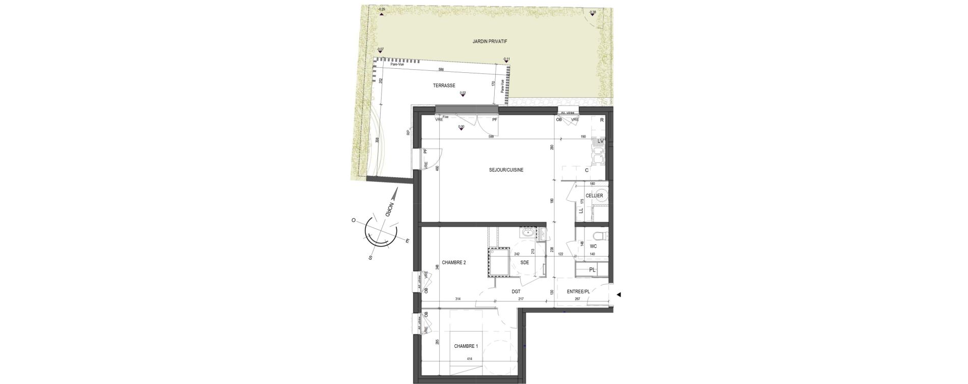 Appartement T3 de 74,50 m2 &agrave; Saint-Philbert-De-Grand-Lieu Centre