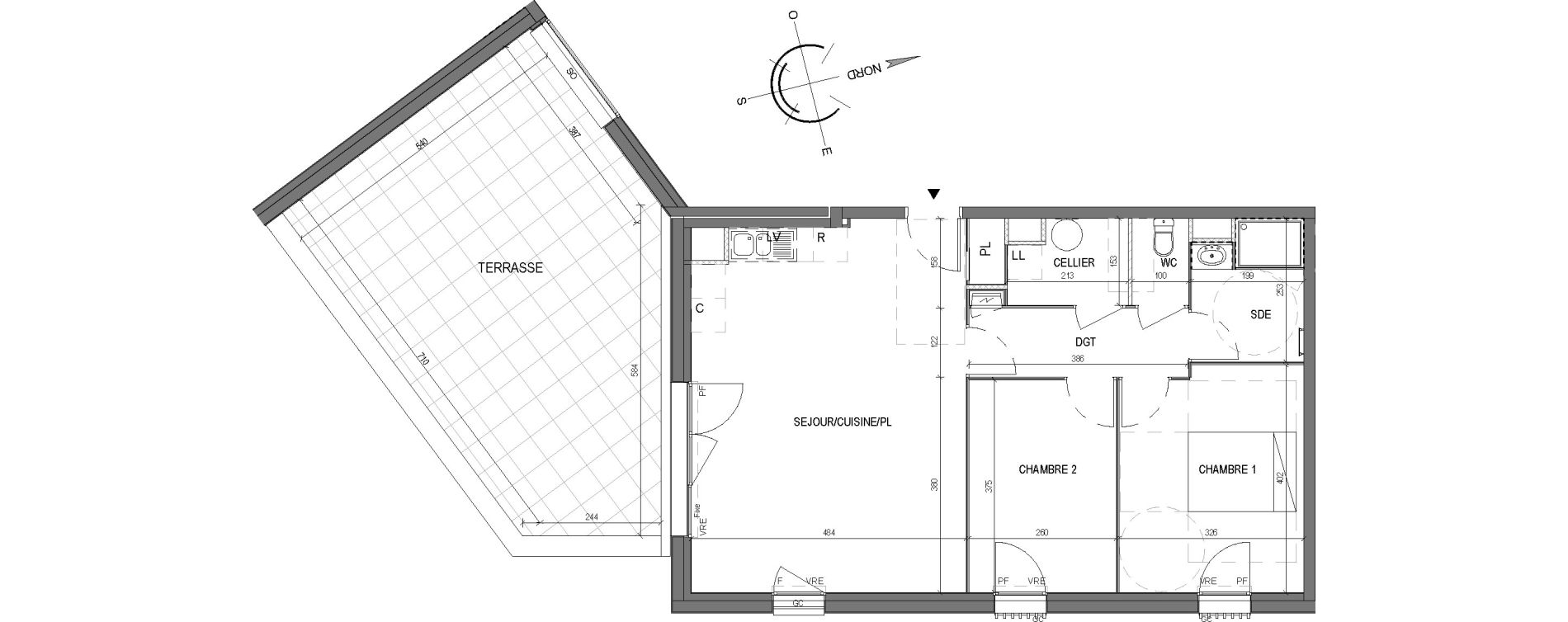 Appartement T3 de 68,20 m2 &agrave; Saint-Philbert-De-Grand-Lieu Centre