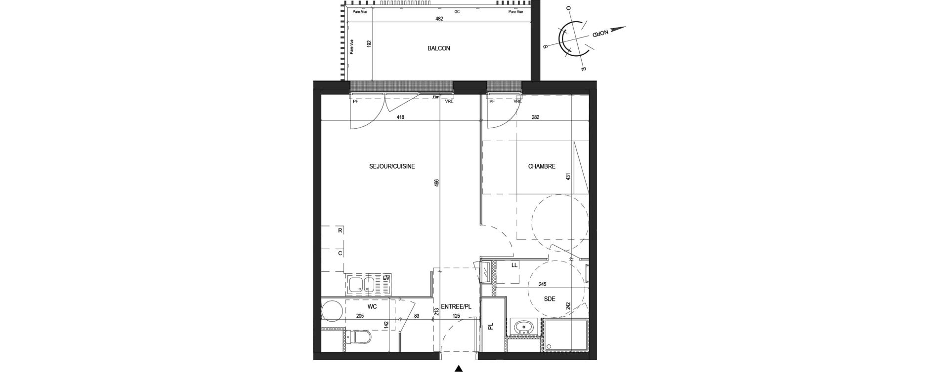Appartement T2 de 45,90 m2 &agrave; Saint-Philbert-De-Grand-Lieu Centre