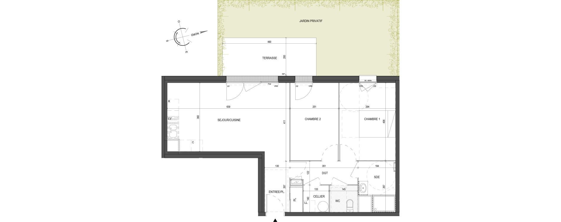 Appartement T3 de 62,65 m2 &agrave; Saint-Philbert-De-Grand-Lieu Centre