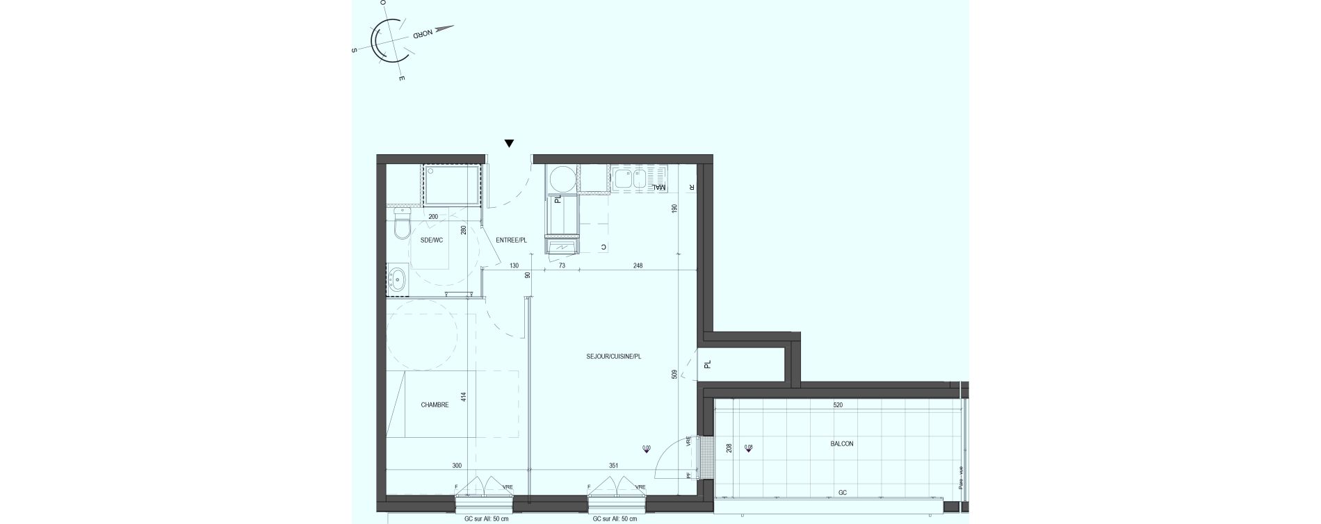 Appartement T2 de 45,05 m2 &agrave; Saint-Philbert-De-Grand-Lieu Centre