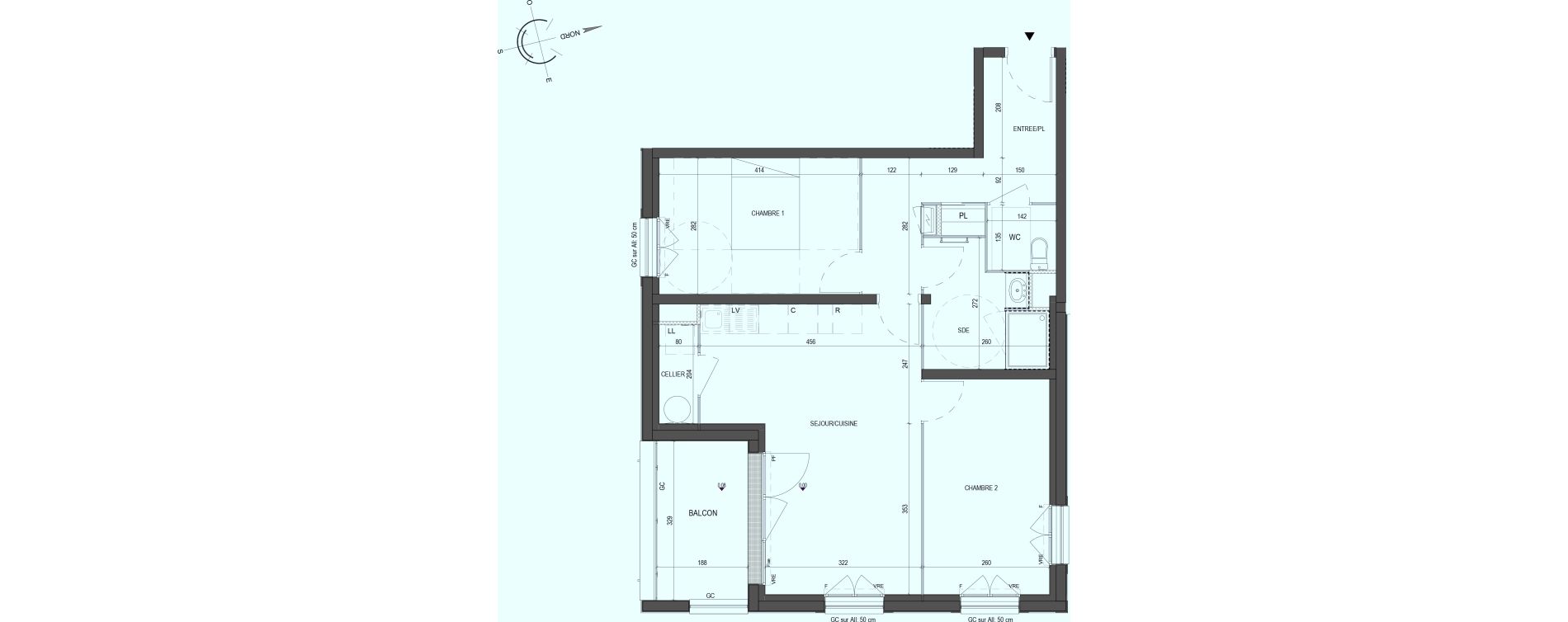 Appartement T3 de 64,90 m2 &agrave; Saint-Philbert-De-Grand-Lieu Centre