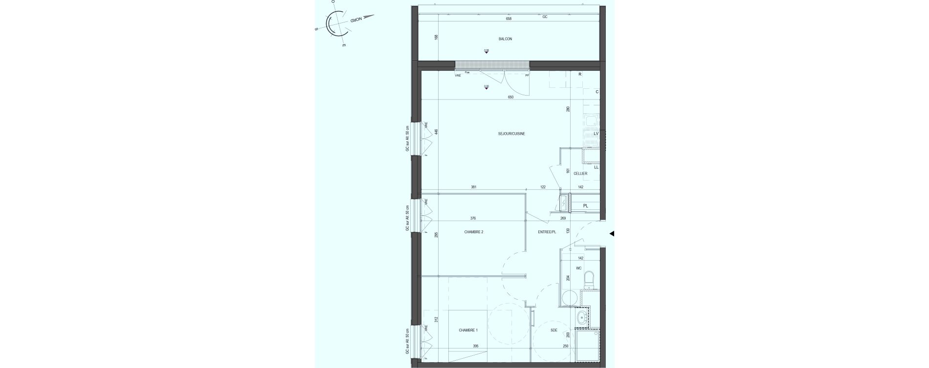 Appartement T3 de 66,40 m2 &agrave; Saint-Philbert-De-Grand-Lieu Centre