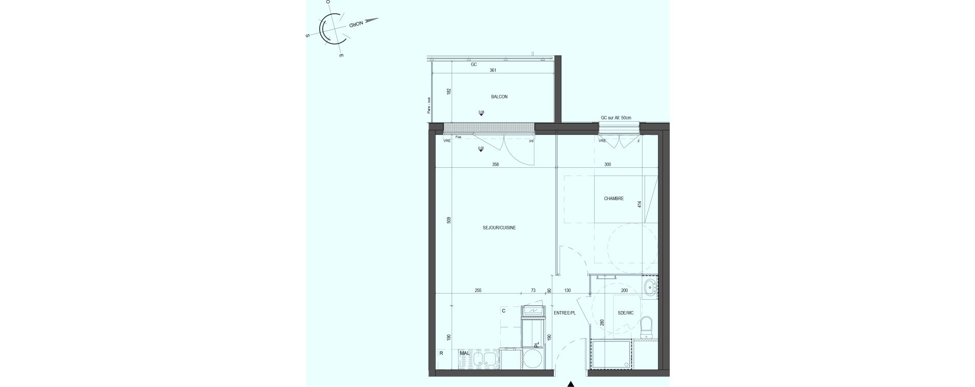 Appartement T2 de 44,25 m2 &agrave; Saint-Philbert-De-Grand-Lieu Centre