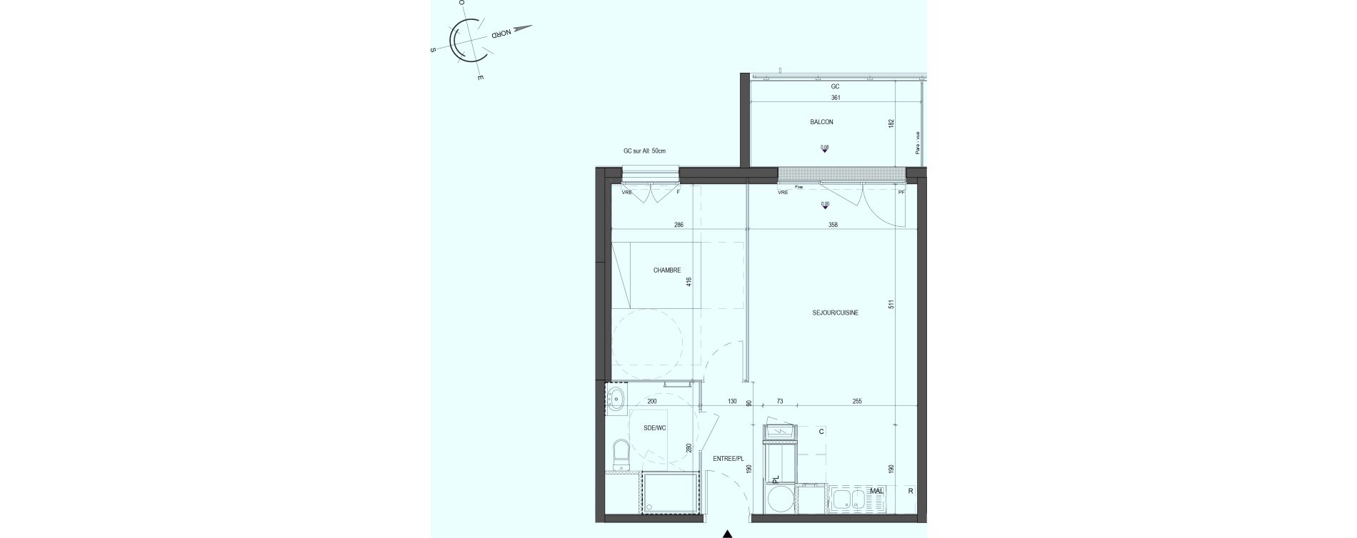 Appartement T2 de 43,80 m2 &agrave; Saint-Philbert-De-Grand-Lieu Centre