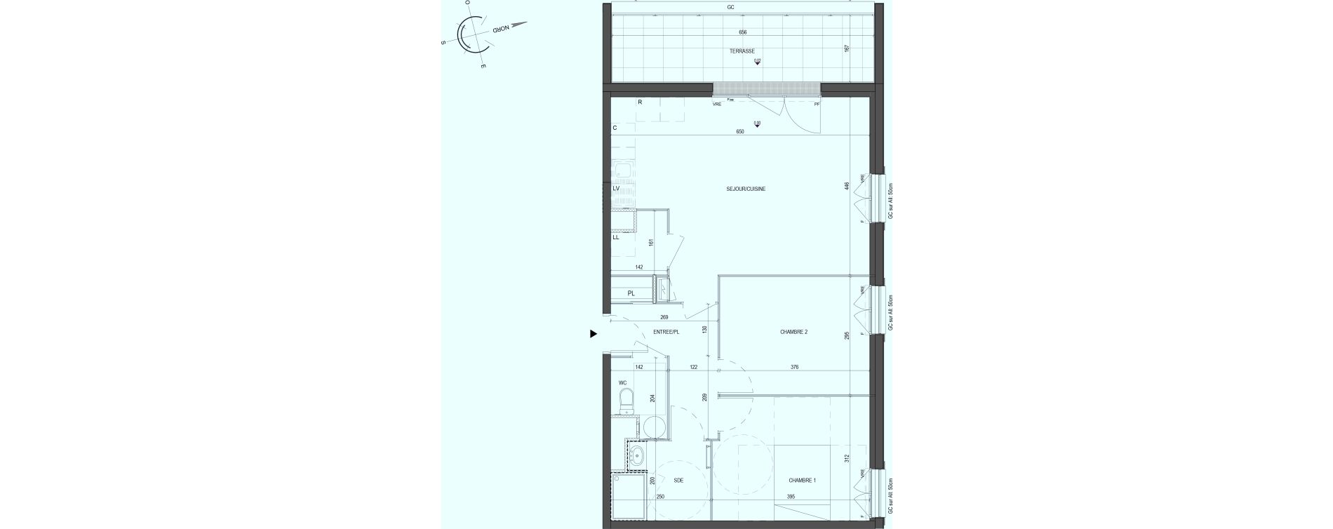 Appartement T3 de 66,40 m2 &agrave; Saint-Philbert-De-Grand-Lieu Centre