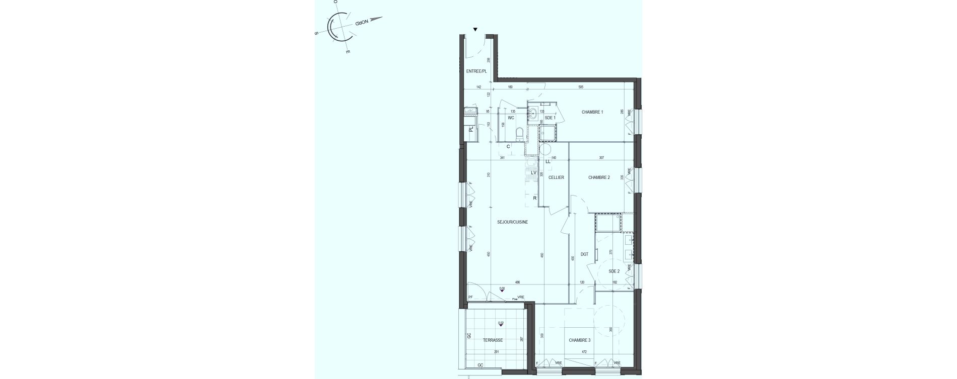 Appartement T4 de 98,25 m2 &agrave; Saint-Philbert-De-Grand-Lieu Centre