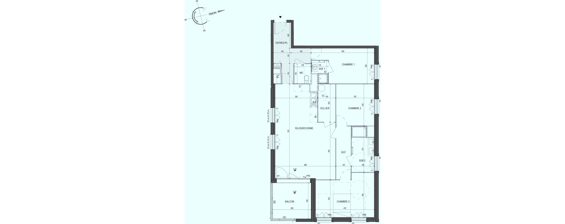 Appartement T4 de 98,25 m2 &agrave; Saint-Philbert-De-Grand-Lieu Centre