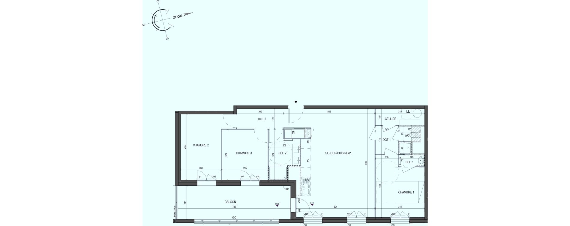 Appartement T4 de 86,25 m2 &agrave; Saint-Philbert-De-Grand-Lieu Centre