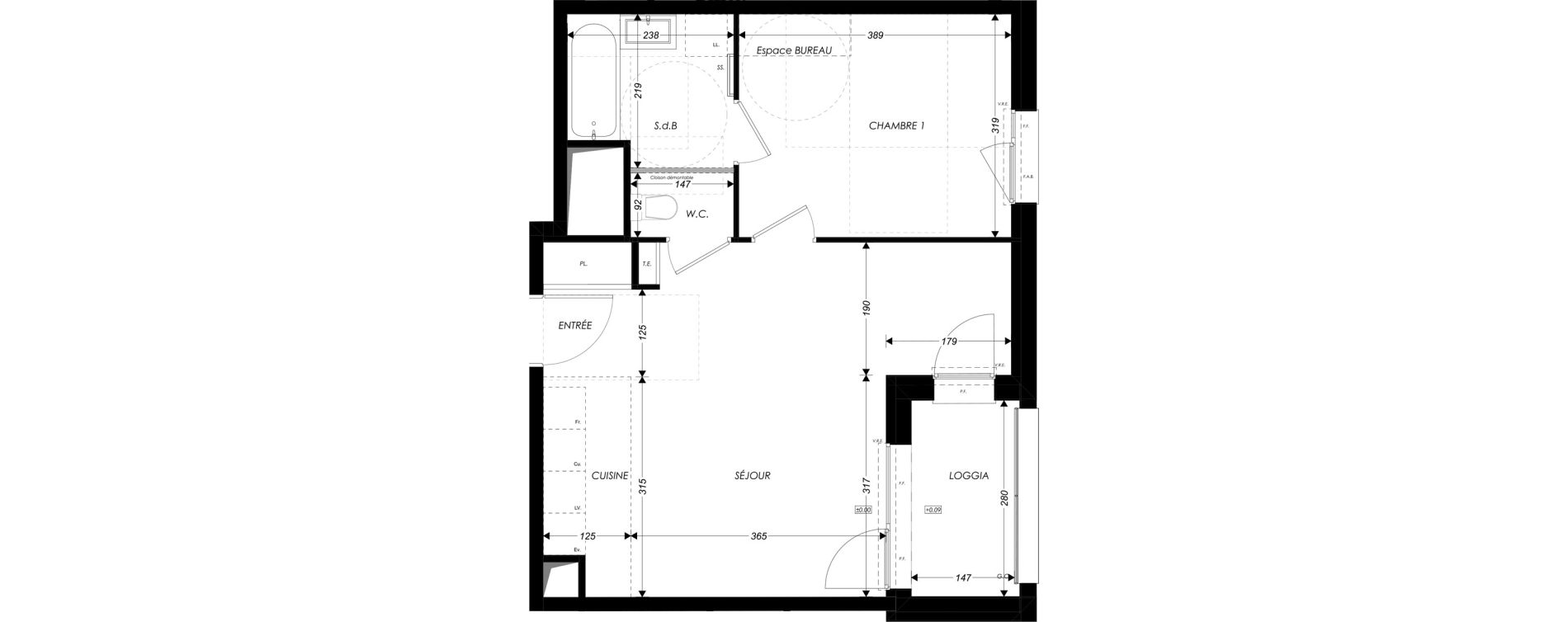 Appartement T2 de 46,30 m2 &agrave; Sainte-Luce-Sur-Loire Centre