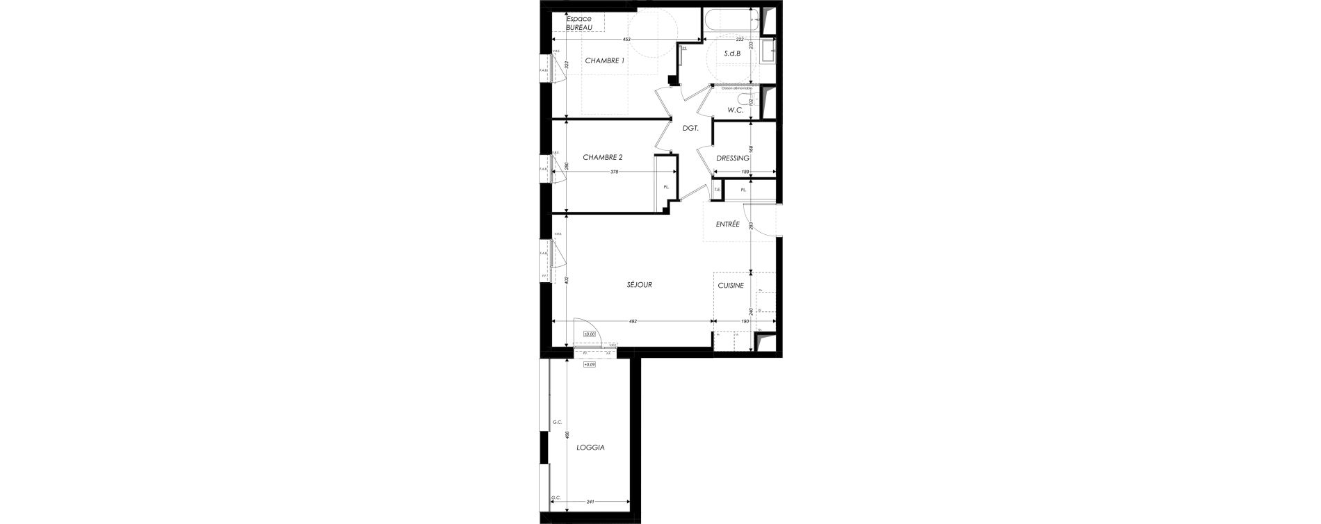 Appartement T3 de 66,80 m2 &agrave; Sainte-Luce-Sur-Loire Centre