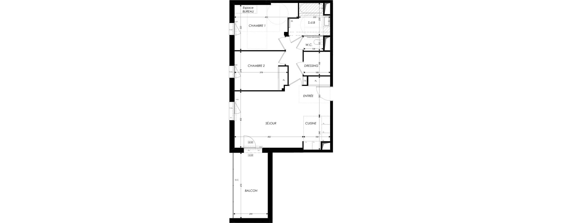 Appartement T3 de 66,80 m2 &agrave; Sainte-Luce-Sur-Loire Centre