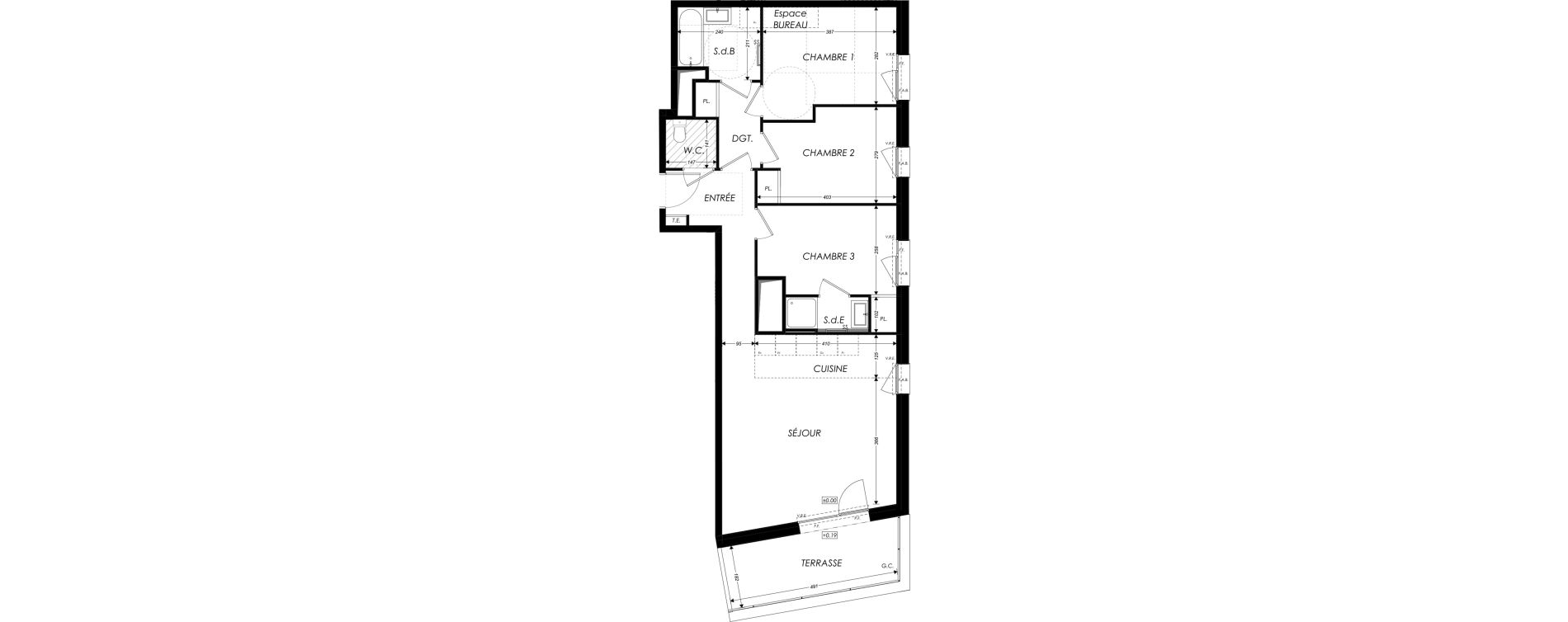 Appartement T4 de 79,50 m2 &agrave; Sainte-Luce-Sur-Loire Centre