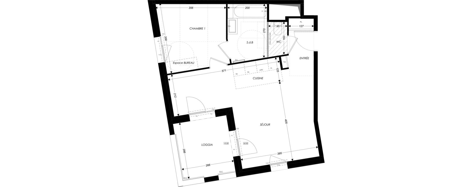 Appartement T2 de 48,40 m2 &agrave; Sainte-Luce-Sur-Loire Centre
