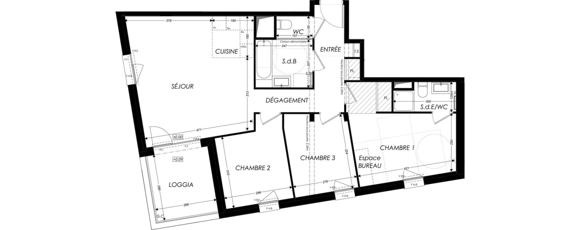 Appartement T4 de 81,20 m2 &agrave; Sainte-Luce-Sur-Loire Centre