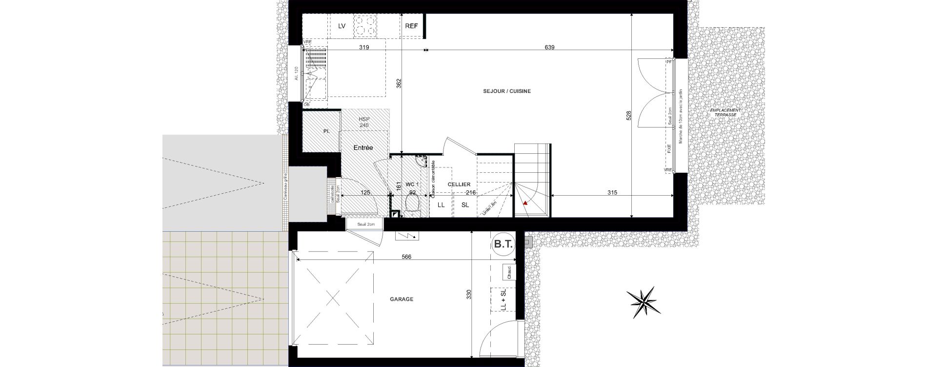 Maison T4 de 92,10 m2 &agrave; Sautron Centre