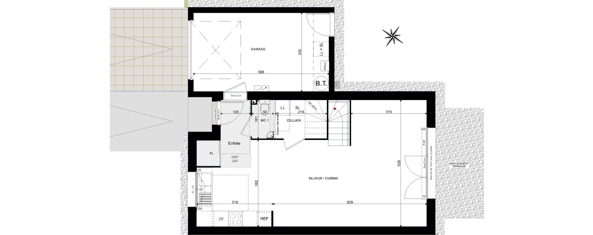 Maison T4 de 92,10 m2 &agrave; Sautron Centre