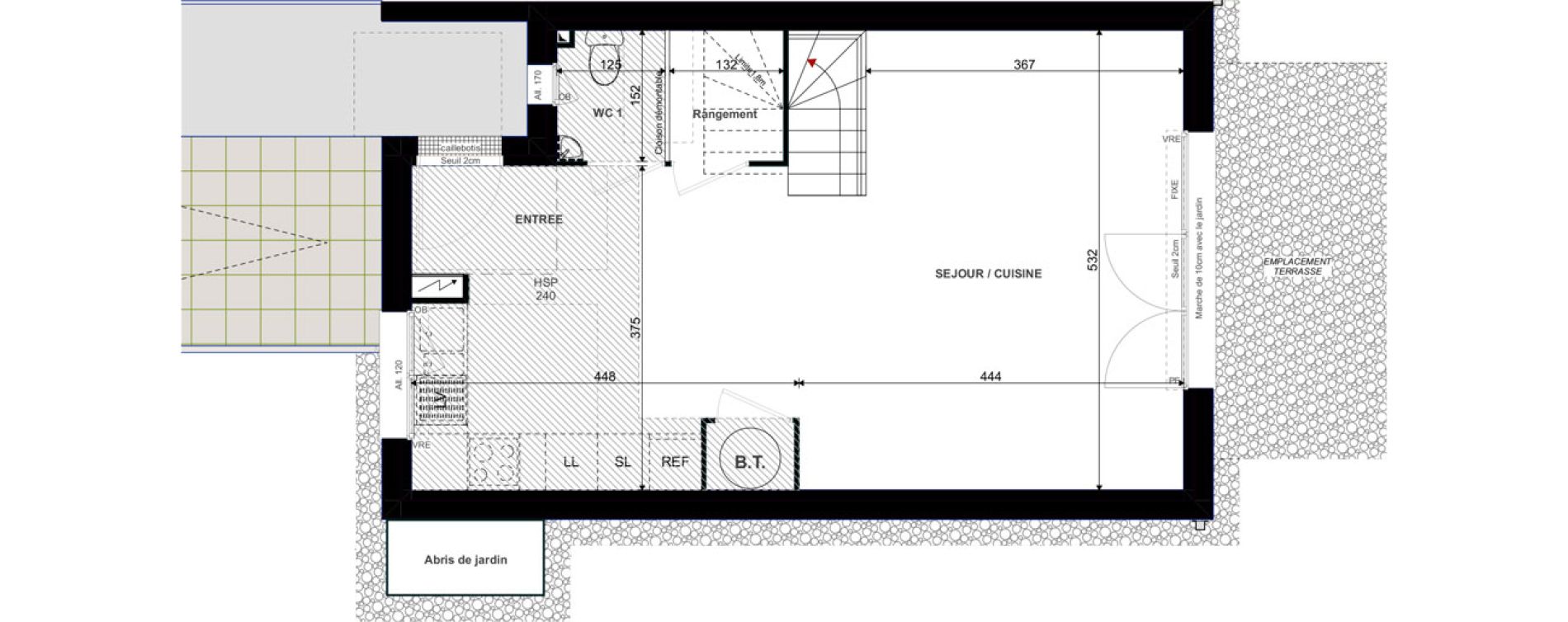 Maison T4 de 85,23 m2 &agrave; Sautron Centre