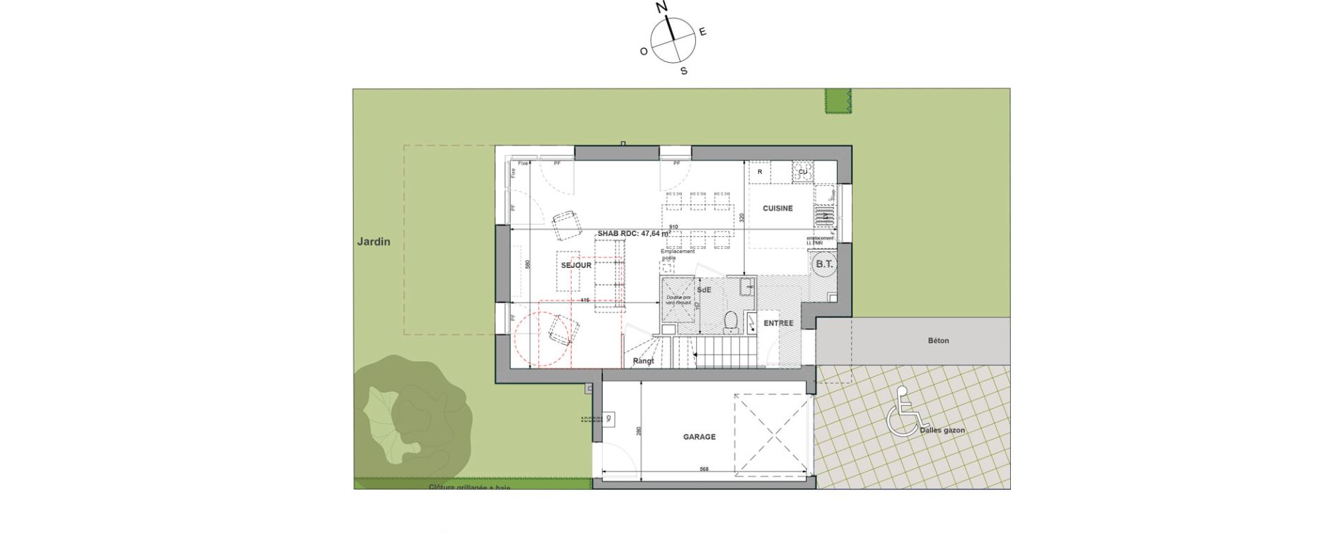 Maison T4 de 95,21 m2 &agrave; Sautron Centre