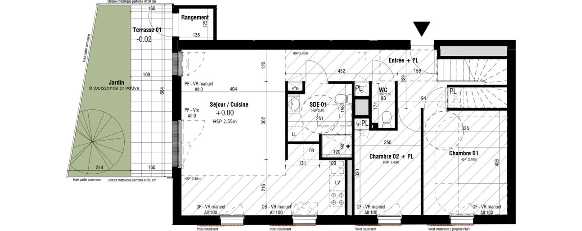 Appartement T4 de 91,71 m2 &agrave; Trignac Oceane acacias