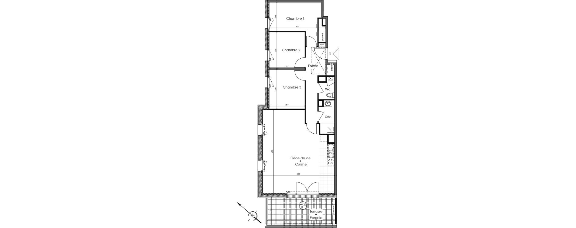Appartement T4 de 82,82 m2 &agrave; Vallet Centre