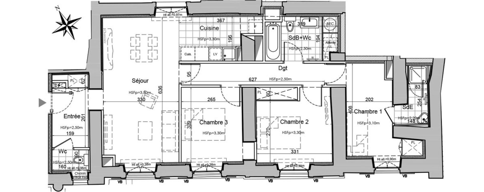 Appartement T4 de 77,04 m2 &agrave; Vertou Beautour