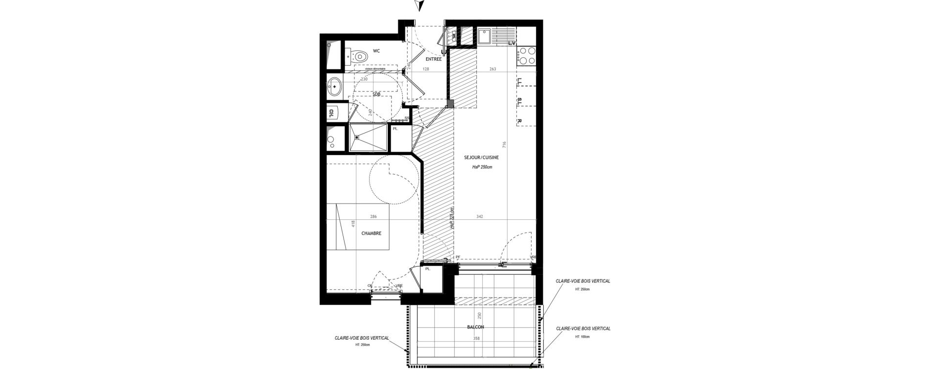 Appartement T2 de 44,72 m2 &agrave; Vertou Planty viviers