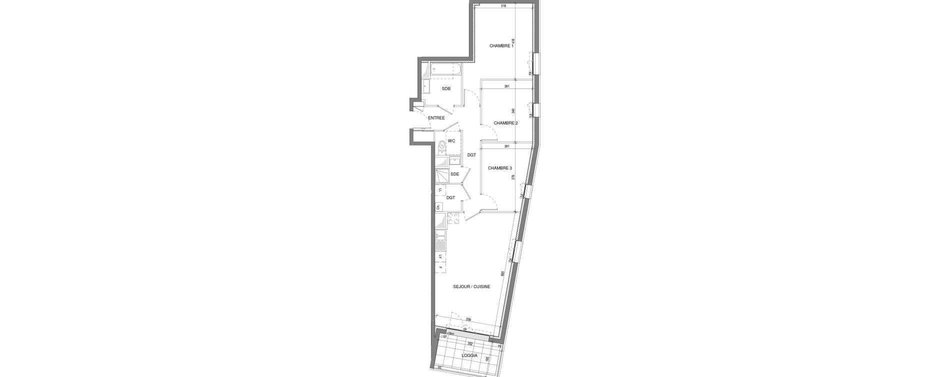Appartement T4 de 81,10 m2 &agrave; Vertou Beautour