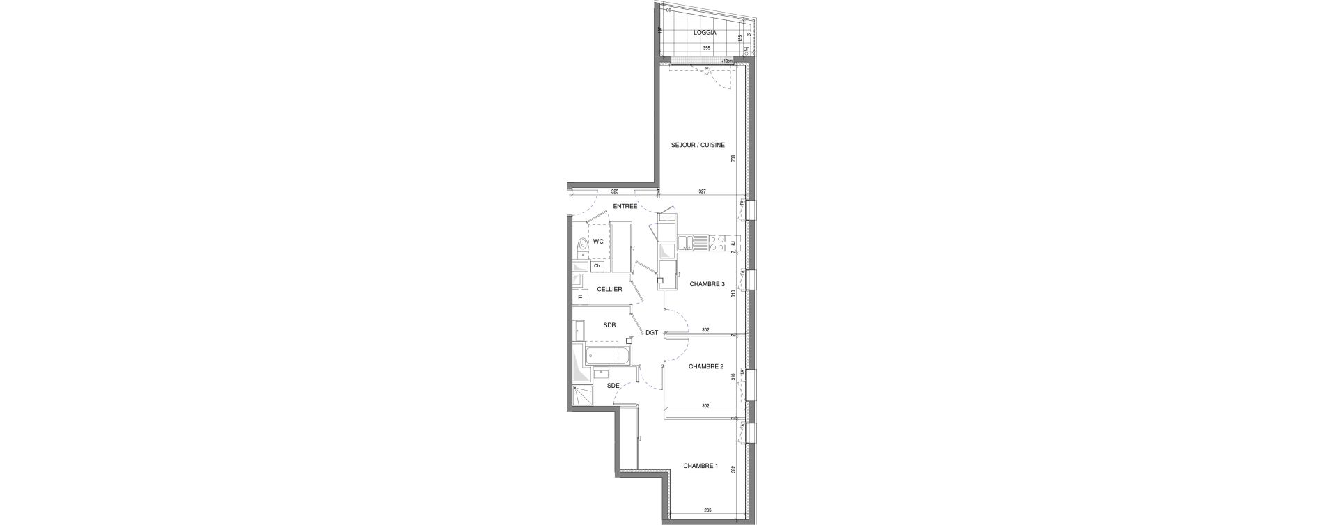 Appartement T4 de 82,10 m2 &agrave; Vertou Beautour