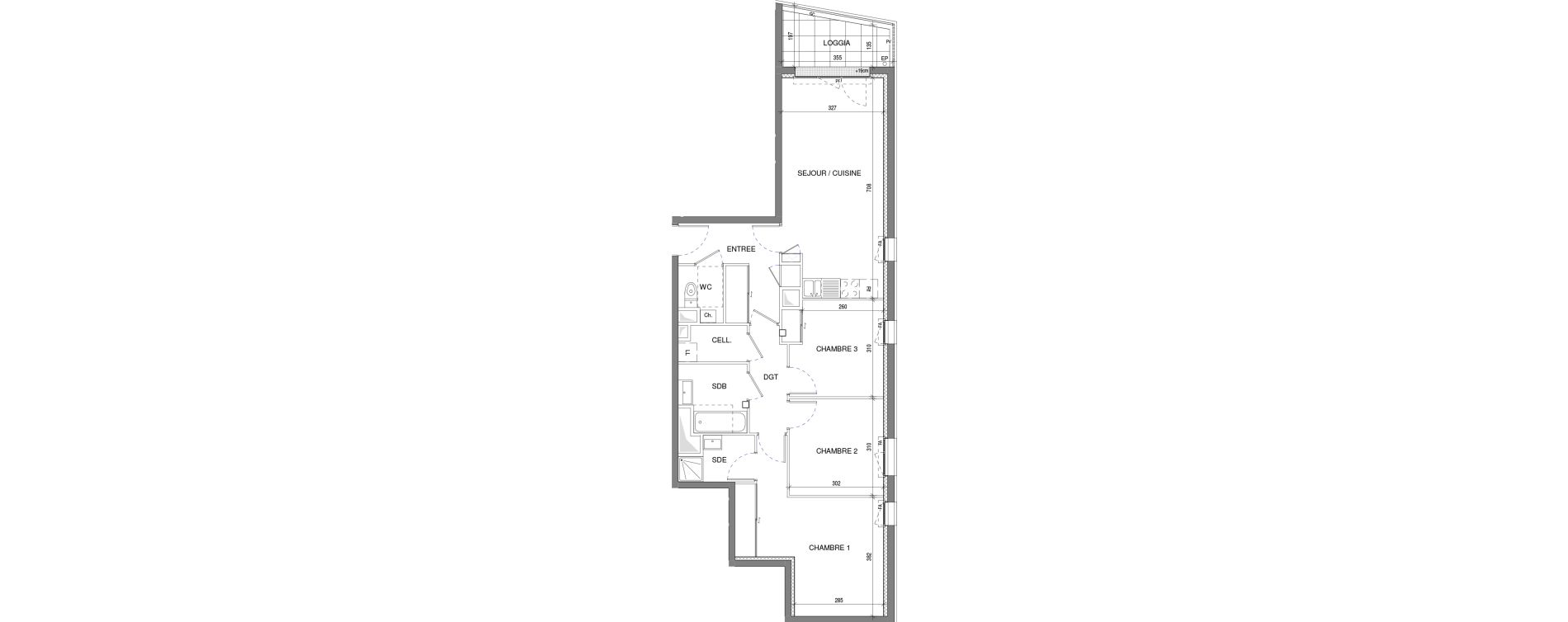 Appartement T4 de 82,10 m2 &agrave; Vertou Beautour