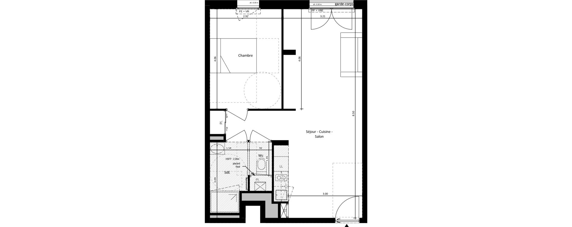 Appartement T2 de 49,15 m2 &agrave; Vertou La vertonne