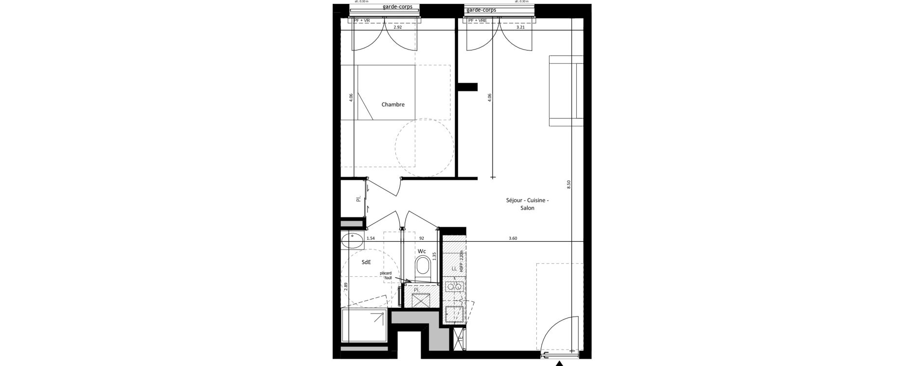 Appartement T2 de 49,15 m2 &agrave; Vertou La vertonne