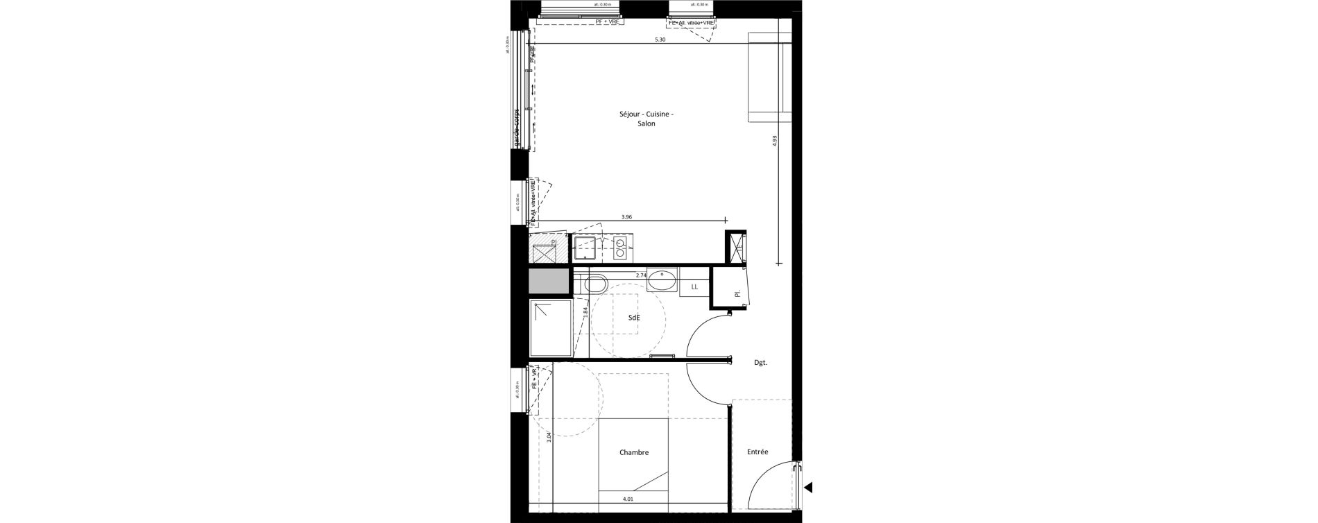 Appartement T2 de 50,84 m2 &agrave; Vertou La vertonne