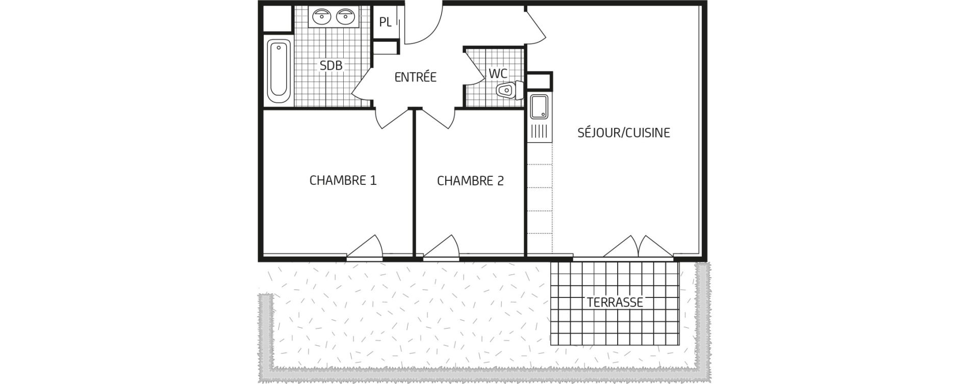 Appartement T3 de 58,87 m2 &agrave; Angers Angers beaus&eacute;jour