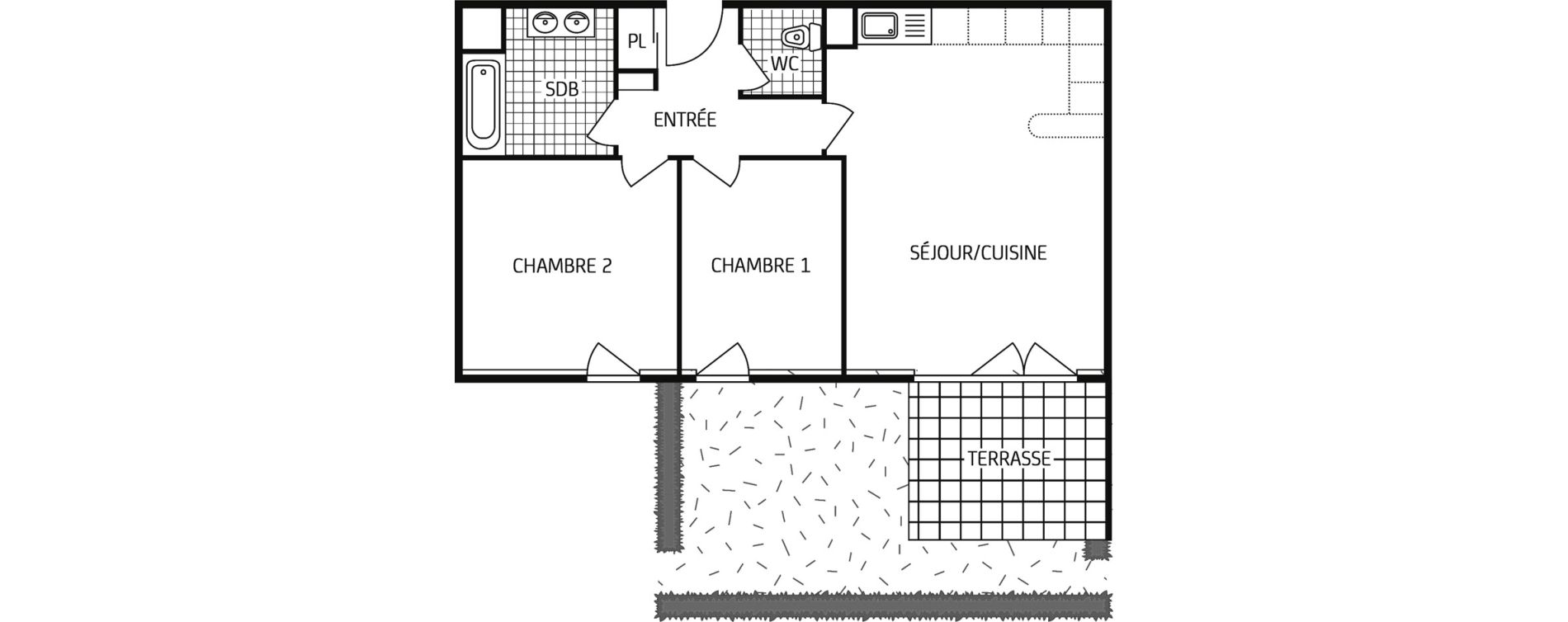 Appartement T3 de 59,63 m2 &agrave; Angers Angers beaus&eacute;jour