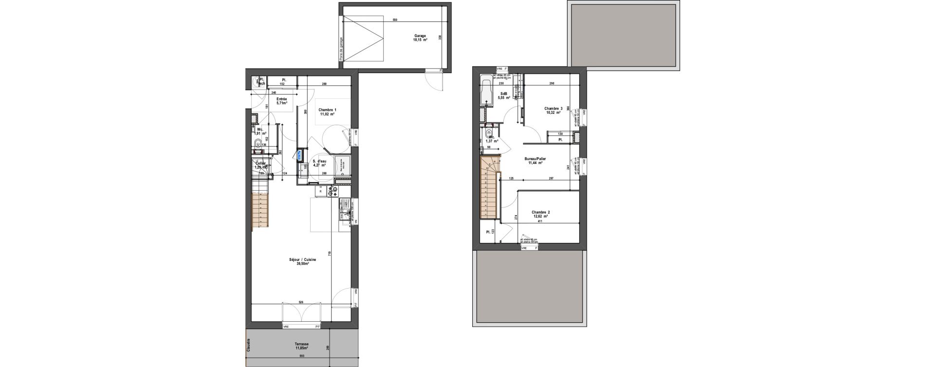 Maison T4 de 105,00 m2 &agrave; Angers Vauban