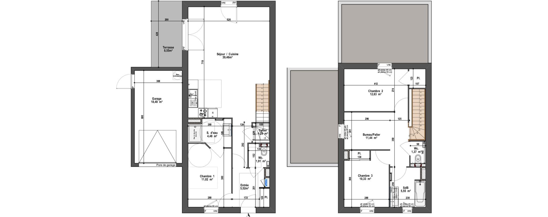 Maison T4 de 105,00 m2 &agrave; Angers Vauban