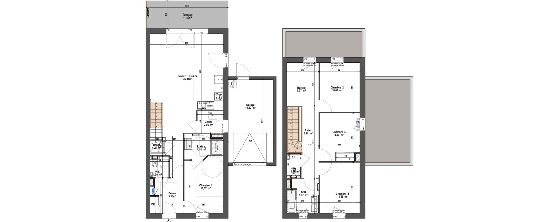 Maison T5 de 115,00 m2 &agrave; Angers Vauban