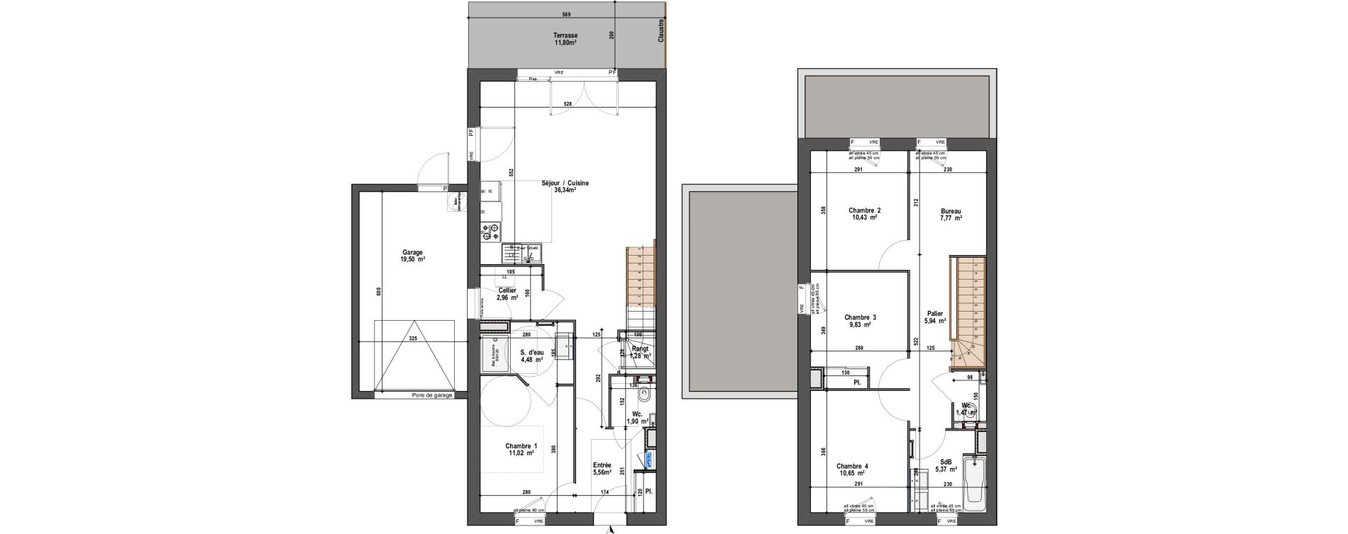 Maison T5 de 115,00 m2 &agrave; Angers Vauban